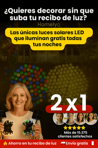 Luces Navideñas con  PANEL SOLAR 19 METROS + ENVIO GRATIS