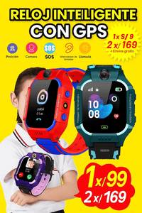RELOJ INTELIGENTE PARA NIÑOS Q19 CON GPS | ENVIO GRATIS ✨🚨