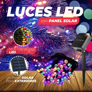 Luces Navideñas con  PANEL SOLAR DE 30 METROS + ENVIO GRATIS